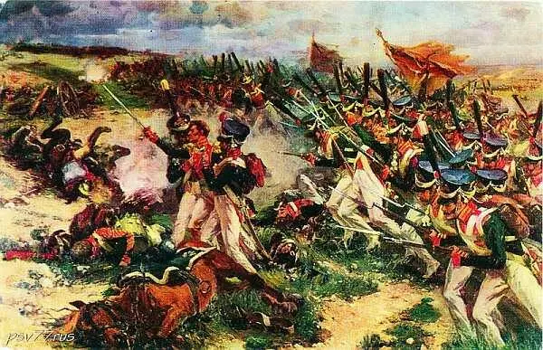 Атака лейбгвардии Литовского полка Художник Н Самокиш 1912 г Как - фото 57
