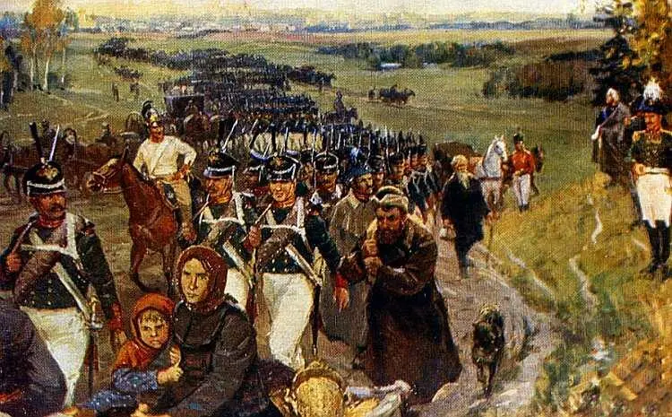 Русская армия и жители оставляют Москву в 1812 году Худки А Соколов А - фото 96