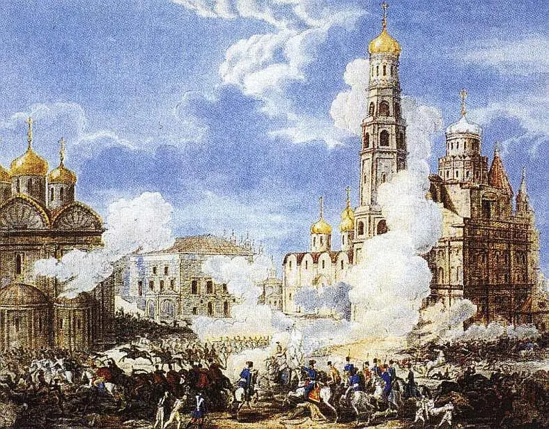 Изгнание из Москвы остатков наполеоновской армии отрядом лёгкой кавалерии под - фото 116