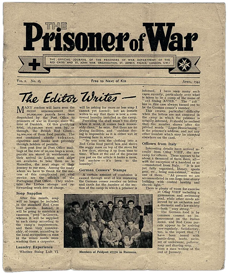 Журнал Международного Красного Креста Prisoner of War Военнопленный апрель - фото 149