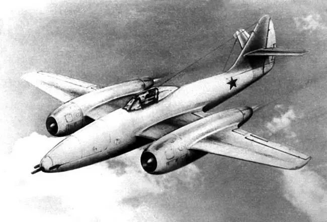 Рисунок истребителя Су11 с двигателями А М Люльки Примечание 1 - фото 91