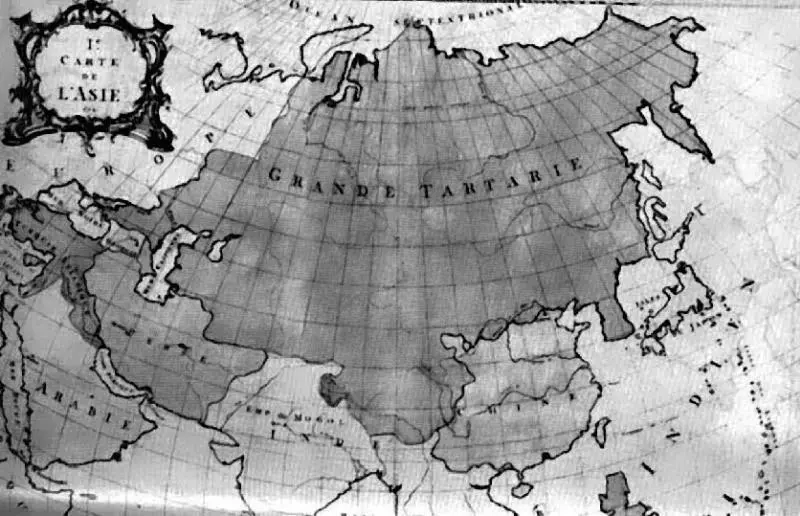 Одна из европейских карт Великой Татарии середины XVIII в - фото 22