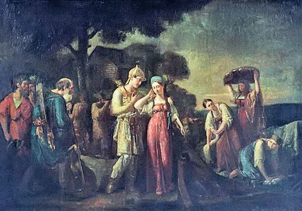 В К Сазонов Первая встреча князя Игоря с Ольгой 1824 г Конкретных описаний - фото 38