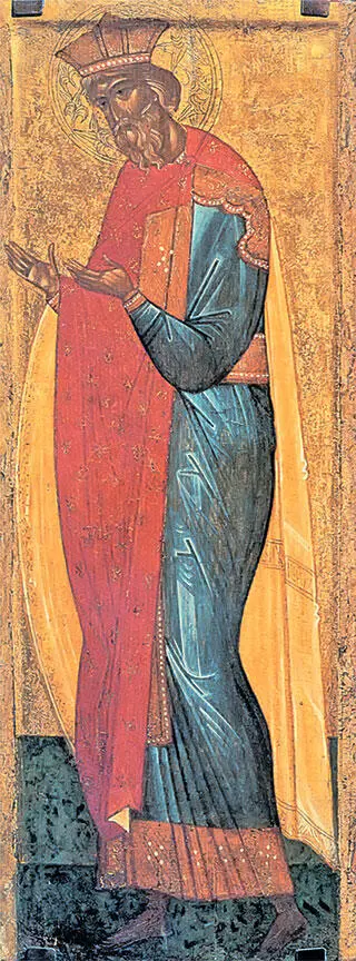 Святой князь Владимир Из Деисусного чина Икона Первая треть XV в Владимир - фото 60