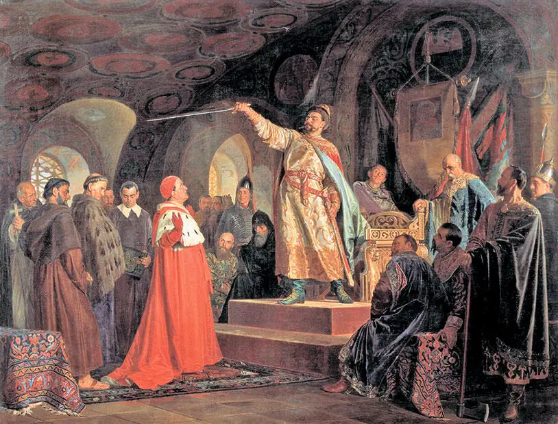 Н В Неврев Роман Галицкий принимает послов папы Иннокентия III 1875 г - фото 160