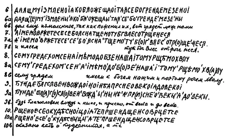 Текст Влесовой книги в транслитерациии на современную азбуку В слове богу - фото 7