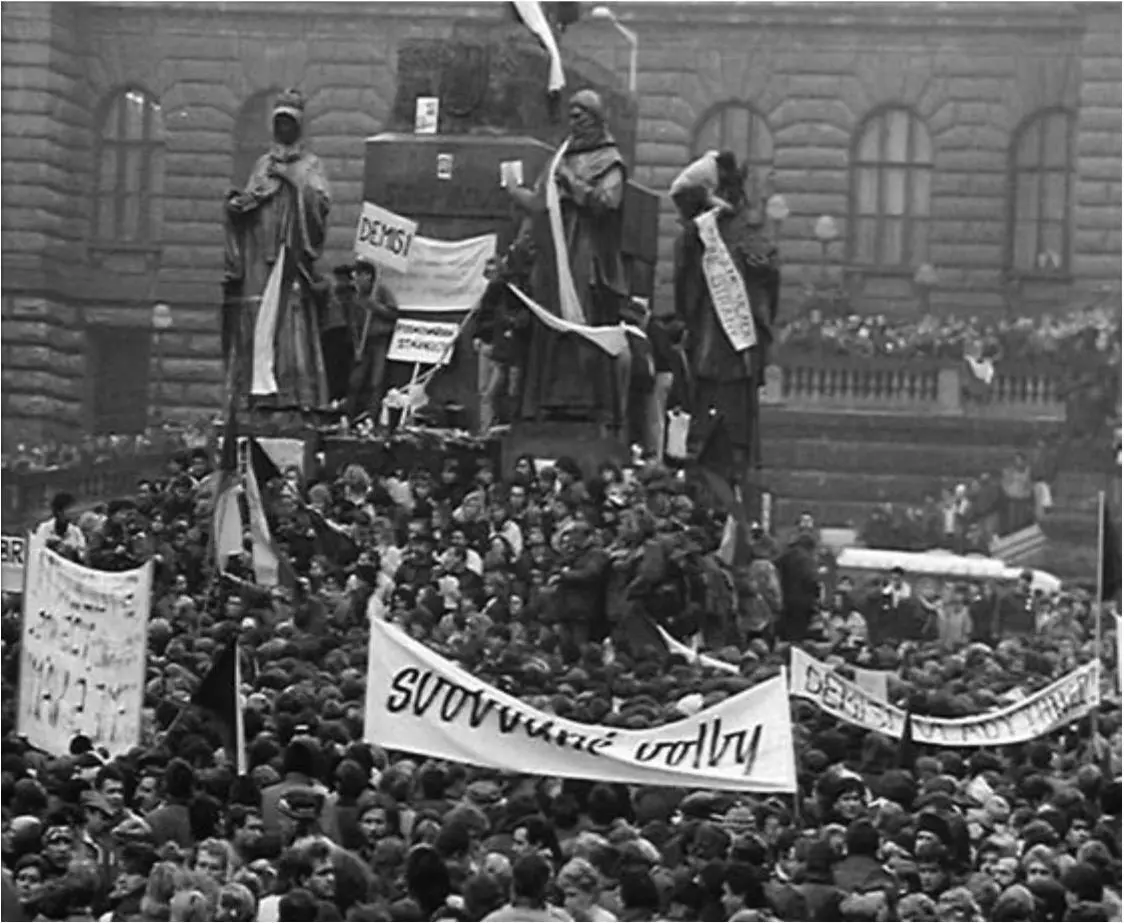 Бархатная революция в Праге 1989 г Смена властвующих элит практически - фото 96