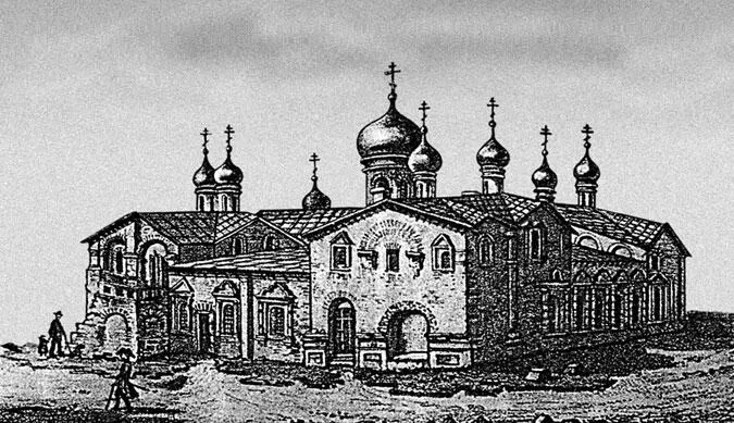 Илл 8 Церковь Спаса на Бору в Московском Кремле Гравюра М Казакова XVIII - фото 9