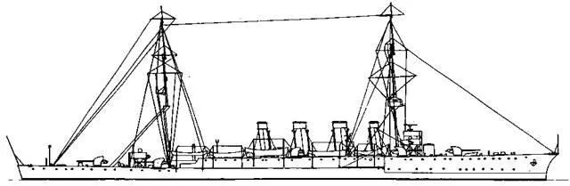 Легкий крейсер Сидней Англия 1912 Эмдена производя страшные - фото 4