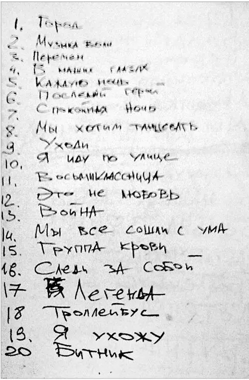 Черновой вариант песни Место для шага вперед И есть еще черно серые - фото 144