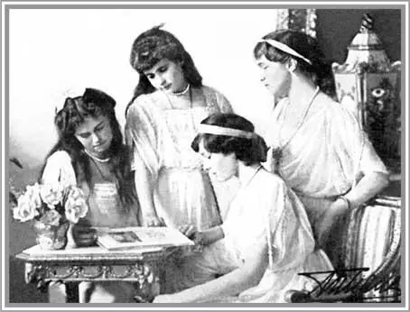 Великие княжны Мария Анастасия Татьяна и Ольга Николаевны 1910е гг - фото 37
