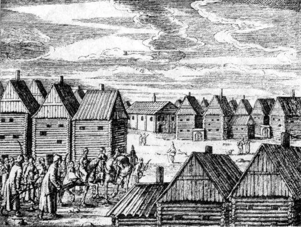 Московская улица в XVI в Из книги Адама Олеария Описание путешествия в - фото 6
