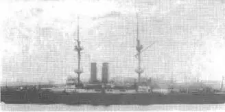 Броненосец Голиаф в Чатаме 1900 г вверху Английские броненосцы в - фото 36