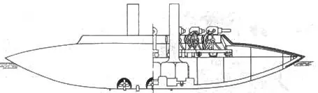 Проектное изображение круглого броненосца конструкции Жерарда Ноэля - фото 4