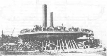 Новгород на стапеле в Николаевском адмиралтействе 1873 г Схема - фото 8