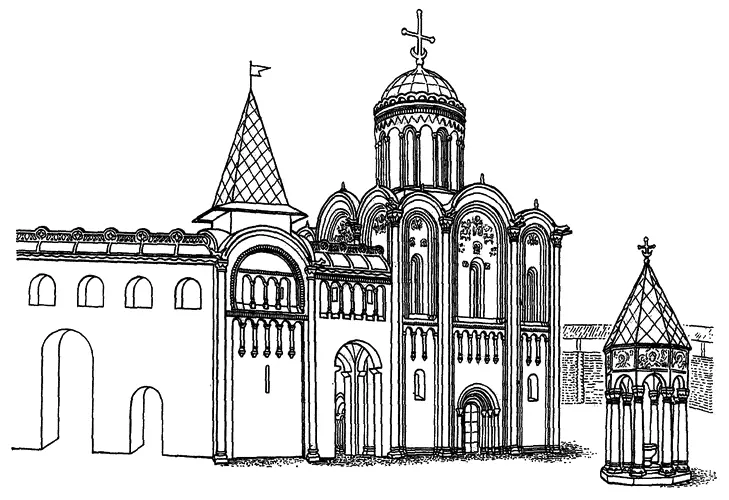 Боголюбово Часть дворцового комплекса середины XII в Реконструкция с - фото 121