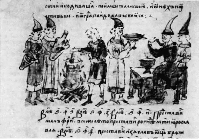 Миниатюры Радзивилловской летописи Наверху рисунок восходящий к - фото 127