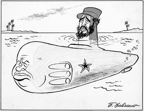 Карибский кризис 1962 карикатура из голландского журнала того же времени Н - фото 39