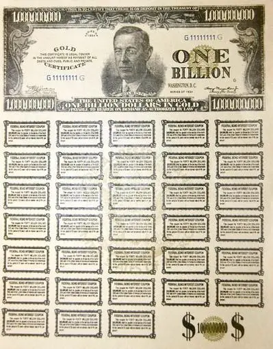 Рис 46 Поддельная облигация С 1913 г валютой Соединенных Штатов владеет и - фото 65