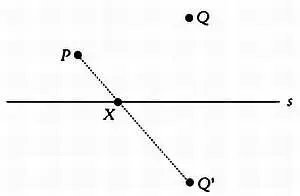 Отрезок PQ определяет кратчайший путь между Р и Q а точка пересечения этого - фото 3