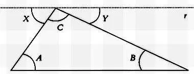 Так как прямая r параллельна стороне АВ угол X равен углу А Это же - фото 9