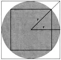 Площадь круга S с заключена между площадью квадрата с диагональю 2r и площадью - фото 34