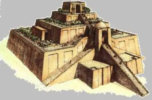 Рис 15 Белый храм и зиккурат в Уре Реконструкция XXI в до н э Камень - фото 15