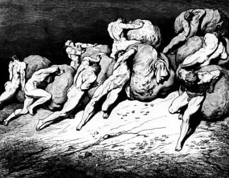 Иллюстрация Гюстава Дорек Аду первой части Божественной комедии Данте - фото 1