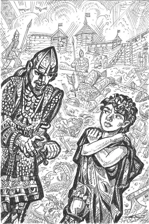 Ты поедешь с нами княжич и не попытаешься убегать присел рядом с ним на - фото 15