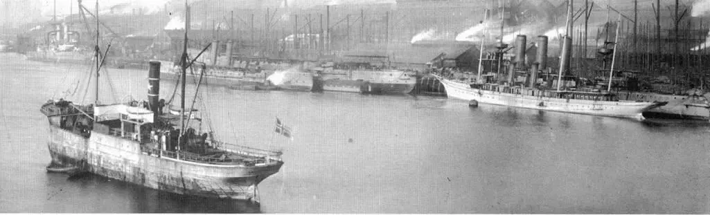 Броненосец Свифтшур после спуска на воду Эльсвик 1904 г Центурион после - фото 103
