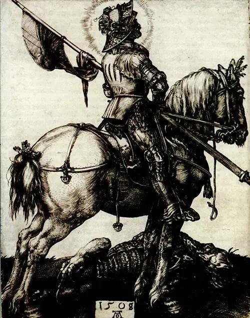 Святой Георгий на коне Альбрехт Дюрер Карта Шотландии 1654 г Русский - фото 17