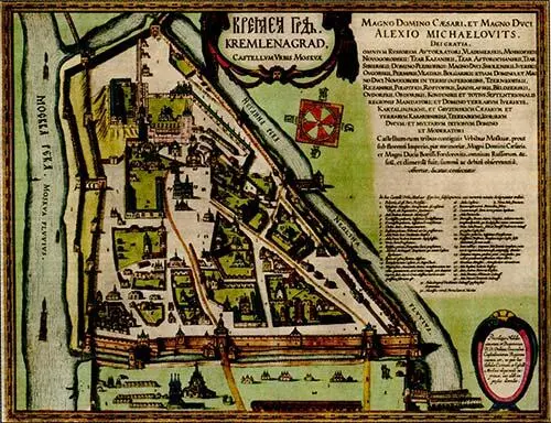 Москва карта с описанием особенностей ландшафта и городских построек - фото 36