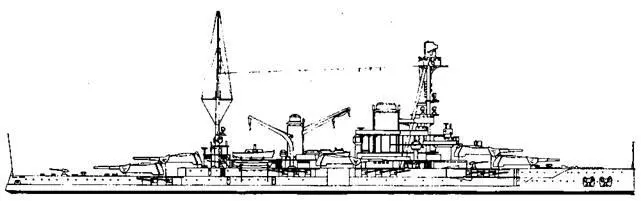 Линейный корабль Жан Бар 1931 г Наружный вид На фокмачте под - фото 35