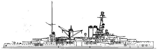 Линейный корабль Париж 1938 г Наружный вид Линейный корабль Курбэ - фото 38