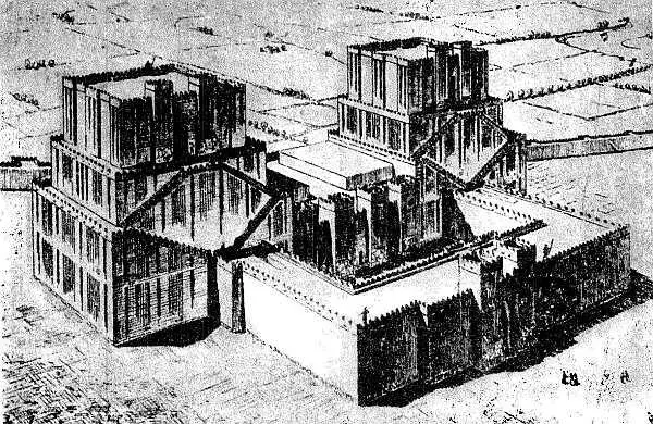 Рис 128 Реконструкция храма АнуАдад в Ассуре Рис 129 План ДурШаррукина - фото 131