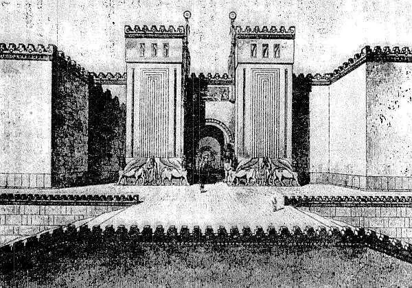 Рис 132 Реконструкция главного входа дворца в ДурШаррукине Рис 133 - фото 135