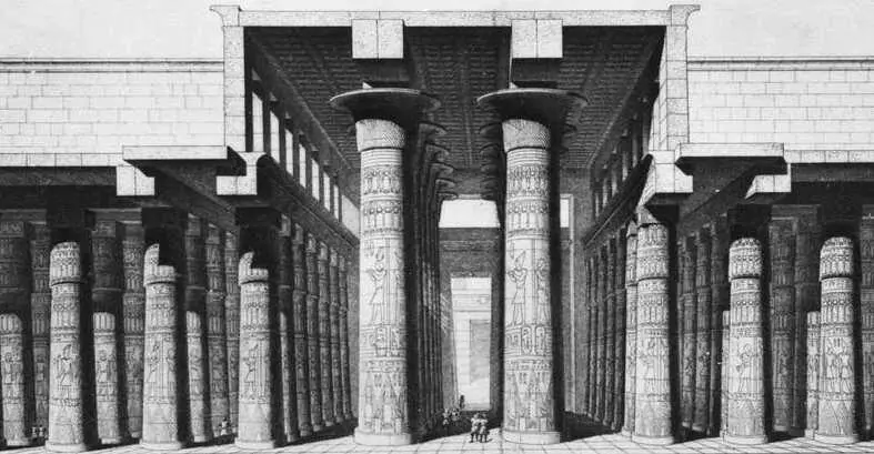 Рис 191 Реконструкция гипостильного зала Большого храма в Карнаке Рис - фото 194