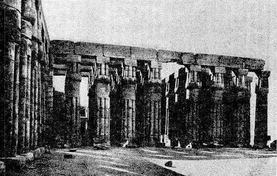 Рис 196 Большой храм в Луксоре Гипостильный зал первая часть египетского - фото 199