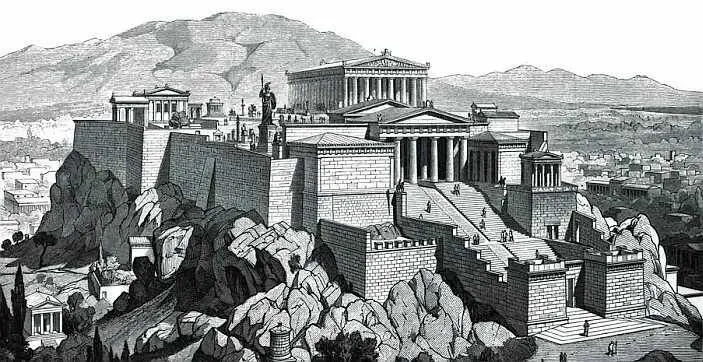 Рис 53 Афины Акрополь Реконструкция Рис 54 Афины Вход на Акрополь - фото 57