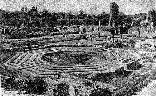 Рис 176 Рим Дворец Флавиев на Палатине Грядка в центральном перистиле - фото 181
