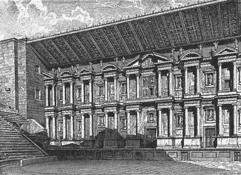 Рис 191 Аспендос Реконструкция сцены театра К стилю так называемого - фото 196