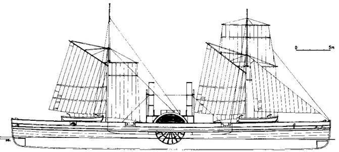 Рис 64 Пароход Прут 1853 г Из собрания автора Рис 65 3орудийная - фото 36