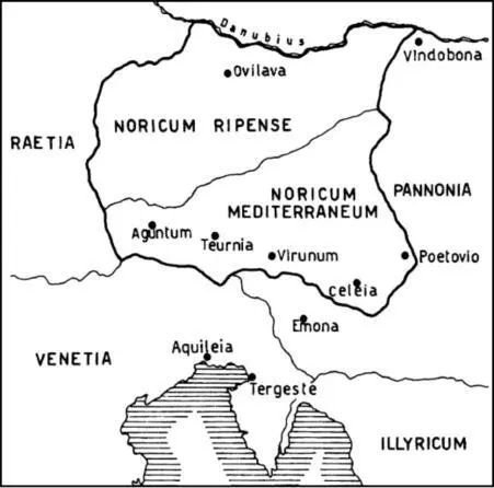 Римское деление Норика на внутренний mediteraneum и внешний ripensis А по - фото 23