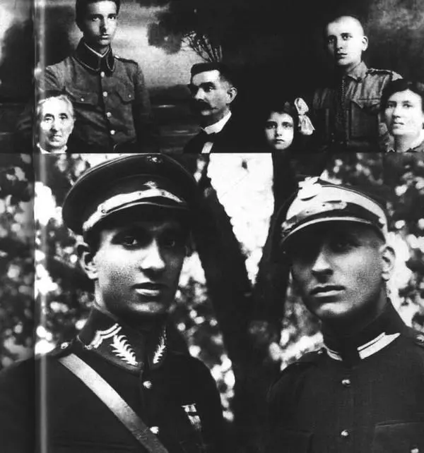 Вверху семья Козелевских Лодзь 1918 г Внизу слева Ян Козелевский будущий - фото 5
