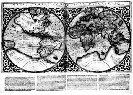 Карта двух полушарий Краткое описание мира Orbis terrae compendiosa - фото 103