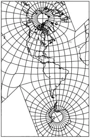 Карта Америки выполненная в биполярной косой проекции Глава 8 Что Эйлер - фото 112