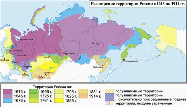 Оборонительное расширение границ России с 1613 года И поэтому когда те же - фото 6