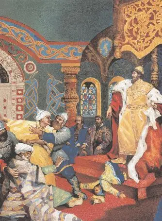 Н Некрасов Иоанн III топчет ханскую басму Иоанн Васильевич как только узнал - фото 71