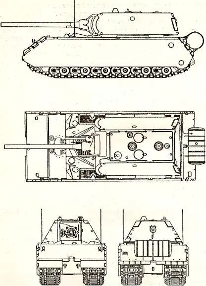 Рис 62 Сверхтяжелый танк Maus Постройка опытного образца началась 1 - фото 67