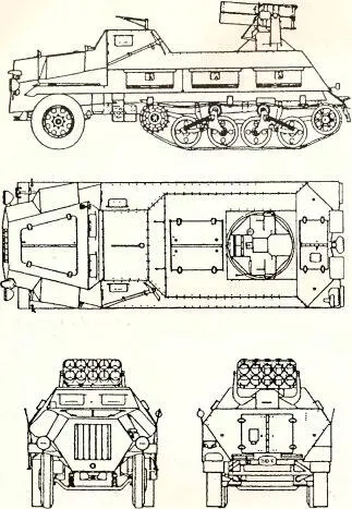 Рис 77 Пусковая установка 150мм ракет на базе SdKfz 41 Maultier - фото 82